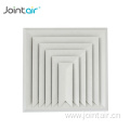 Bevel Face 3-Way Square Ceiling Air Diffuser